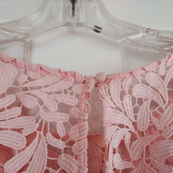Jessica Howard Pink Sheath Lace Dress Lined Size all sales or final - Picture 7 of 16
